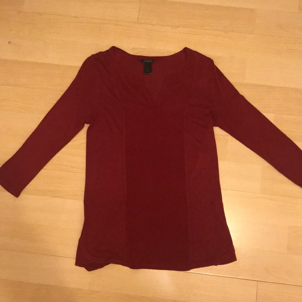 Ann Taylor XS red 3/4 sleeve top